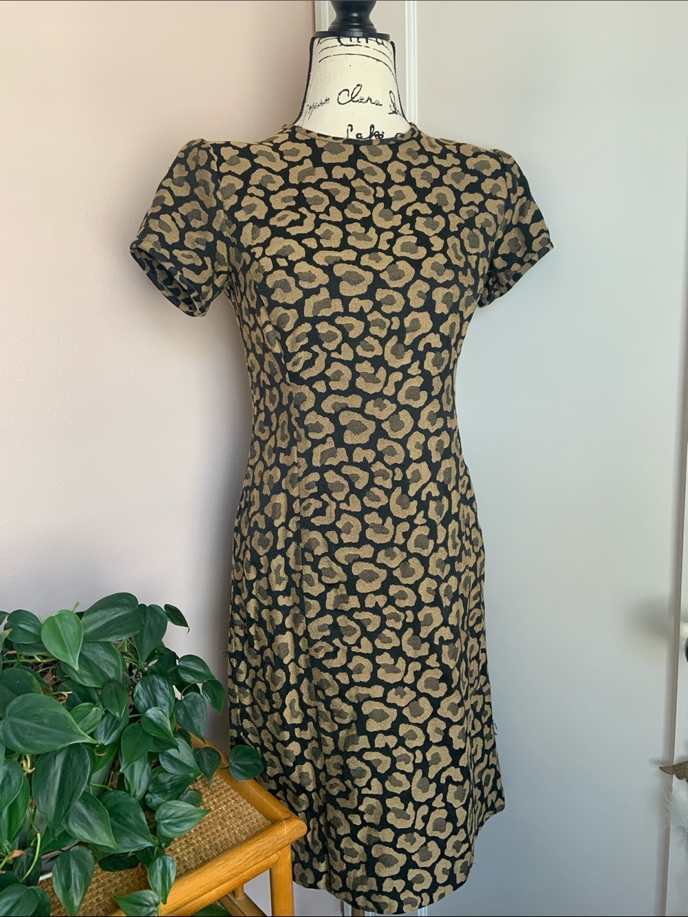 Elizabeth Gillem jewel neckline dress
